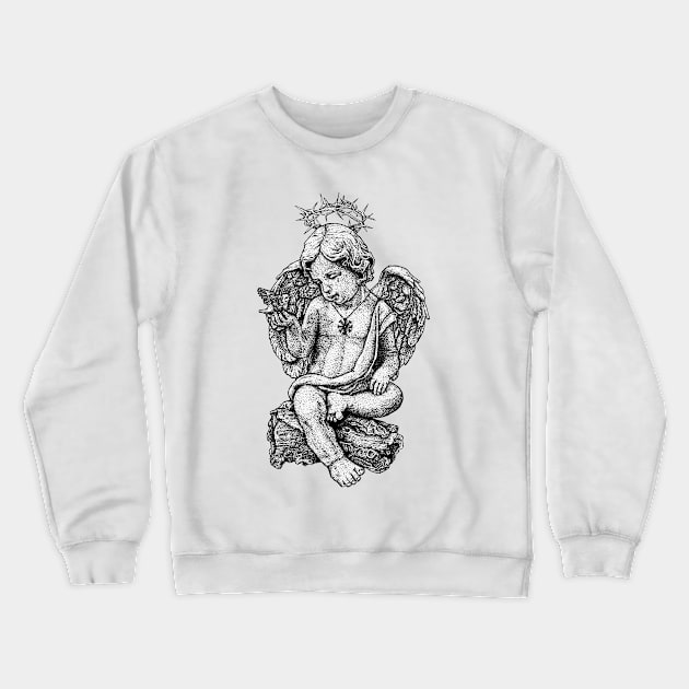 Angel Crewneck Sweatshirt by mayberus